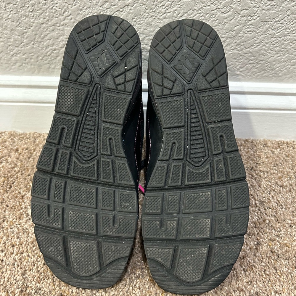 Skechers Black and Pink Athletic Shoes - Picture 3 of 12